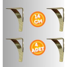 14 cm Metal Damla Koltuk Ayağı Mobilya Ayağı Ünite Ayağı Konsol Ayağı Puf Berjer Ayağı ( 4 Adet )