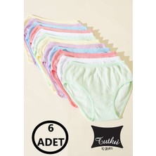 Tutku Kız Çocuk Pandora Bato - Slip - Külot - 6 Adet - Çok Renkli