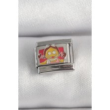 316L Çelik Gümüş Renk Renkli Çocuk Işlemeli Nomination Charm - TJ-BC1388