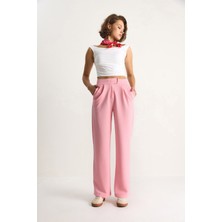 Kadın Beli Cırtlı Rahat Palazzo Pantolon