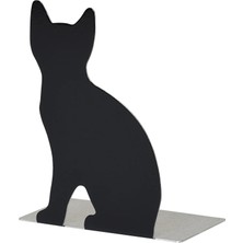 Portvakt Kitap Desteği Siyah 12 x 14.5 cm Kedi