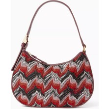Mıssonı Lurex Örgü Mini Hobo Çanta, Italyan Zarafeti, Ikonik Zigzag Desen