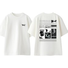 Xxxtentacion 4 Tasarım Sırt Baskılı Pamuk Beyaz Oversize T-Shirt