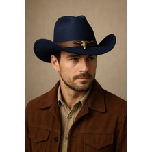  Erkek Keşe Kovboy Şapkası