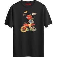 Food Bike Grafik Baskılı T-Shirt, Erkek Tişört, Kadın Tişört, Unisex T-Shirt