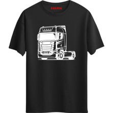Tır Silüet, Tırcı, Tır Şoförü T-Shirt, Erkek Tişört, Kadın Tişört, Unisex T-Shirt