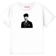 Atatürk Baskılı Özel Unisex Çocuk T-Shirt