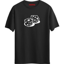 Tavla Zar Baskılı Unisex Regular T-Shirt