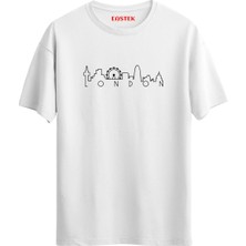 London Baskılı Unisex Regular T-Shirt