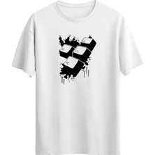 Klavye Tuş Baskılı Unisex Regular Kısa Kol T-Shirt