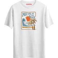 Meet Me At The Beach Tasarım T-Shirt, Erkek Tişört, Kadın Tişört, Unisex T-Shirt