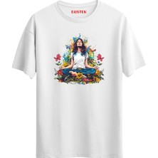 Yoga Lover Colorful Baskılı Tasarım T-Shirt