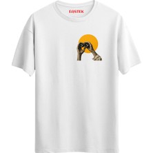 Yellow Focus Minimal Unisex Baskılı Tasarım Tshirt
