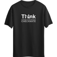 Satranç Think Baskılı Unisex T-Shirt