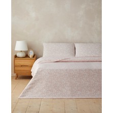 English Home Blossira Kolay Ütülenir Çift Kişilik Çarşaflı Nevresim Takımı 200x220 cm Pembe