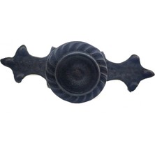 Antika Tarz Dekoratif Pirinç Çizgili Düğme - 35X100 Mm, Büyük, Oksit