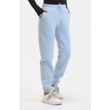 3 Iplik Şardonlu Paça Lastikli Eşofman Bebe Mavi IS001