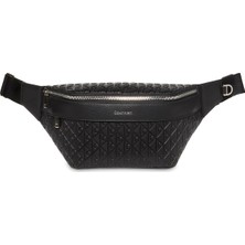 Calvin Klein Siyah Erkek Bel Çantası Emblem Aop Emboss Waıstbag