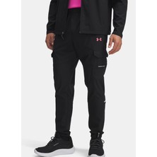 Under Armour 6004966-001-UA Tech Utility Woven P Siyah Normal Bel Normal Düz Erkek Eşofman Altı