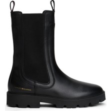Tommy Hilfiger Deri Siyah Kadın Bot FW0FW08770BDS
