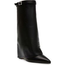 Steve Madden Siyah Çizme Shocker