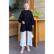 Lopez Balon Kol Tunik Siyah