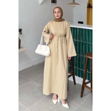 Iki Iplik Elbise Bej