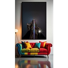 Tribal Karakter V1 Ev Duvar Salon Güzellik Salonu Ofis Dükkan Dekarasyon Kanvas Tablo