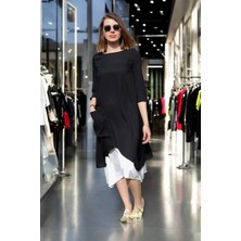 Şık Tasarım Yazlık Keten Elbise