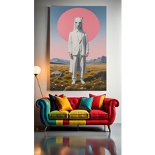 Soyut Portre V1 Ev Duvar Salon Güzellik Salonu Ofis Dükkan Dekarasyon Kanvas Tablo