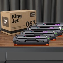 Kingjet MF655CDW Uyumlu CRG-067 Çipli 4 Renk Muadil Toner Seti