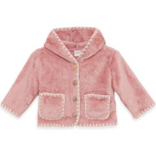 Layette Bg Store Kız Bebek Pembe Hırka %100 Polyester Yumuşak Kumaşlı Şık Tasarım