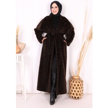 Bym Fashion Leopar Kaban 70058-1 Kahverengi