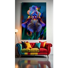 Renkli Çiçekler 1 Ev Duvar Salon Güzellik Salonu Ofis Dükkan Dekarasyon Kanvas Tablo