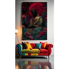 Buda 2 Ev Duvar Salon Güzellik Salonu Ofis Dükkan Dekarasyon Kanvas Tablo