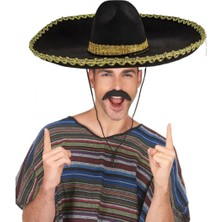 Ttt Sombrero Meksika Şapkası Altın Şeritli Yetişkin Boy