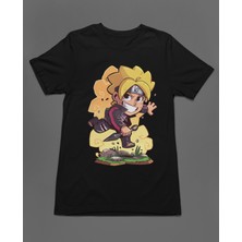Bumeta Boruto Uzumaki Anime Çizgi Dizi Unisex Tişört T-Shirt
