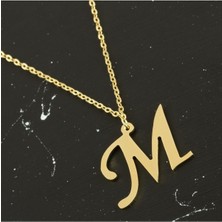 Ds-Derin Prinç Harfli Kolye-M
