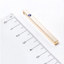 Ds-Derin Nazar Boncuklu Kare Çubuk Aparat-Roz