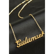 Ds-Derin Gülümser Isimli Kolye -Sarı