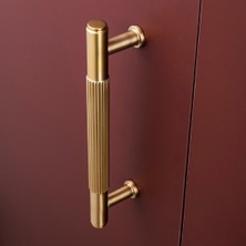 System 9226 Modern Çizgili Kulp Gold Branch Renk 128 mm