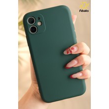 iPhone 11 Kılıf Kadife Lansman Soft Yumuşak Liquid Silikon Kamera Korumalı Mara