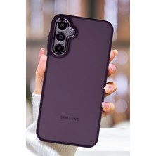 Samsung Galaxy A24 Kılıf Metal Çerçeve Hassas Butonlu Renkli Buzlu Şeffaf Kapak