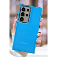 Samsung Galaxy S24 Ultra Kılıf Metal Çerçeve Hassas Butonlu Renkli Buzlu Şeffaf Kapak