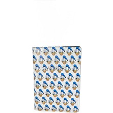 Seyahat Aksesuar Donald Duck Temalı Tasarım Deri Pasaport Kılıfı