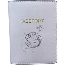 Seyahat Aksesuar Karikatür Temalı Deri Pasaport Kılıfı