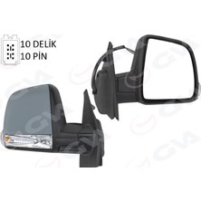 Gva 1029114 - Dış Dikiz Aynası Elektrikli Sağ Doblo Iıı 2011 Md. Sinyalli Katlanır / Power Flok Astarlı 10 Fiş