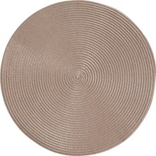 Mudo Home MONOMAT YUVARLAK AMERİKAN SERVİSİ 38 CM TAUPE
