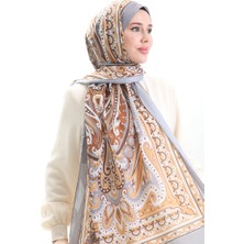 Etnik Desen Soft Şal 70295-17 Vizon Hardal