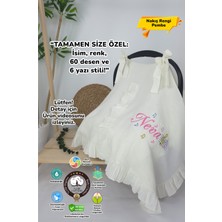 Müslin Yeni Doğan 4katlı Organik %100PAMUK Kişiye Özgü Nakışlı Hastane Çıkış Seti (Nota Model)